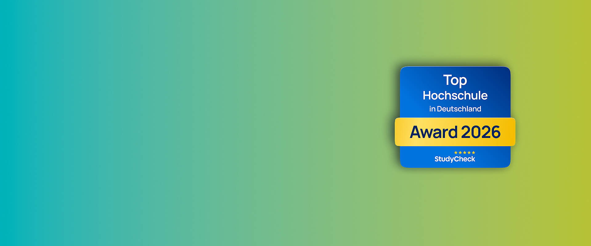 Studycheck Award Top Hochschule in Deutschland 2026