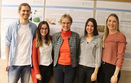 Hochschule im Gespräch | Benjamin Fink, Lisa-Marie Dietz, Prof. Dr. Gertrud Winkler, Kim Baumann, Marina Gienger