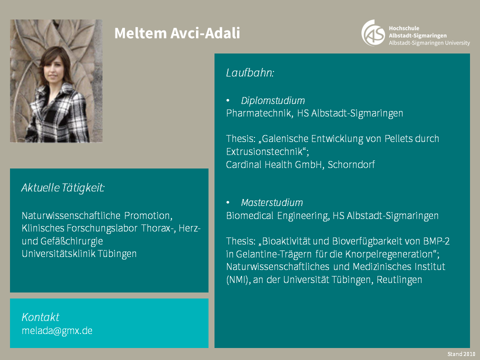 Meltem Avci Adali | Biomedical Sciences