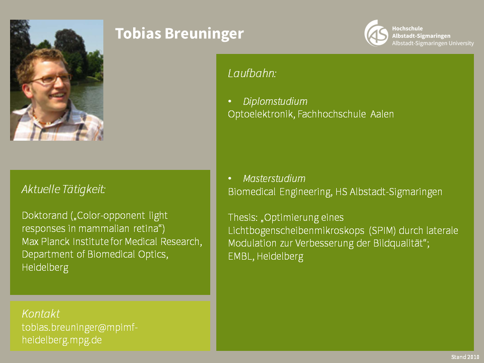 Tobias Breuninger | Biomedical Sciences