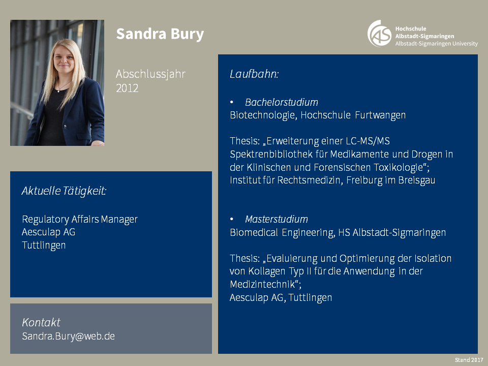 Sandra Bury | Biomedical Sciences