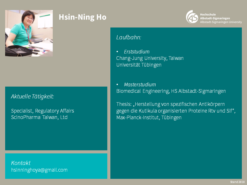 Hsin-Ning Ho | Biomedical Sciences