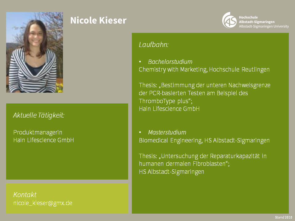 Nicole Kieser | Biomedical Sciences