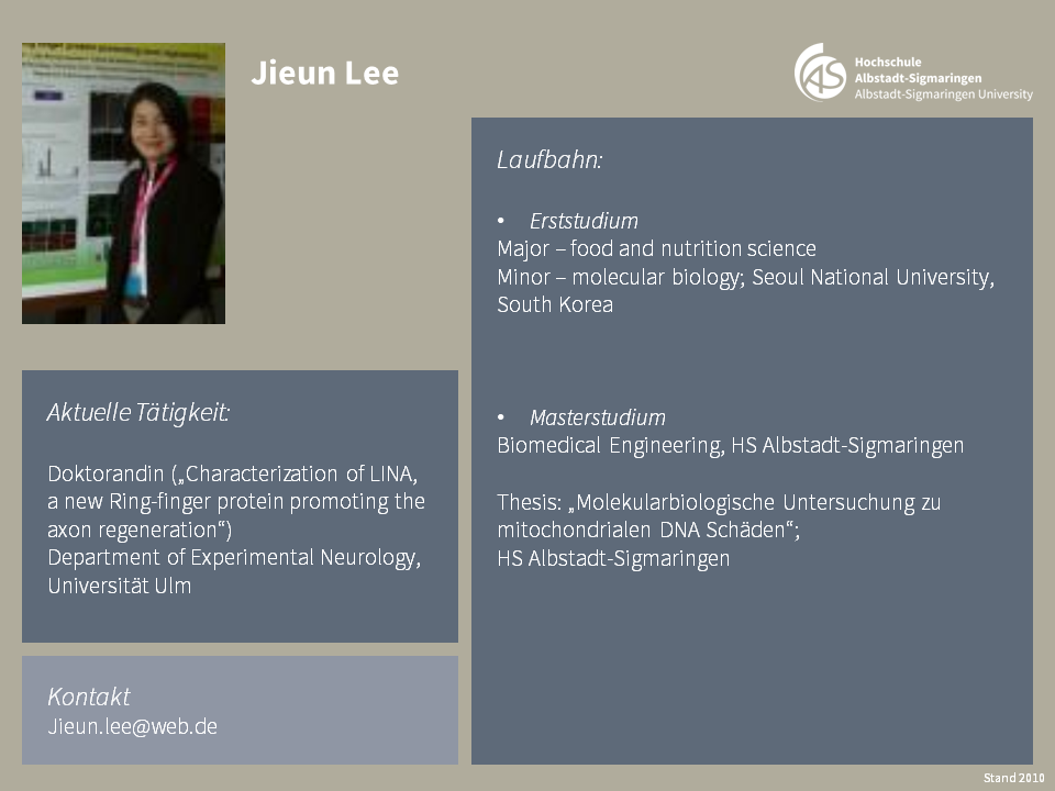 Jieun Lee | Biomedical Sciences