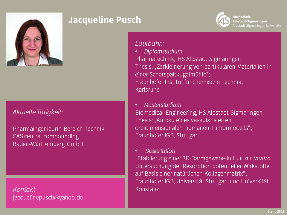 Jacqueline Pusch | Biomedical Sciences