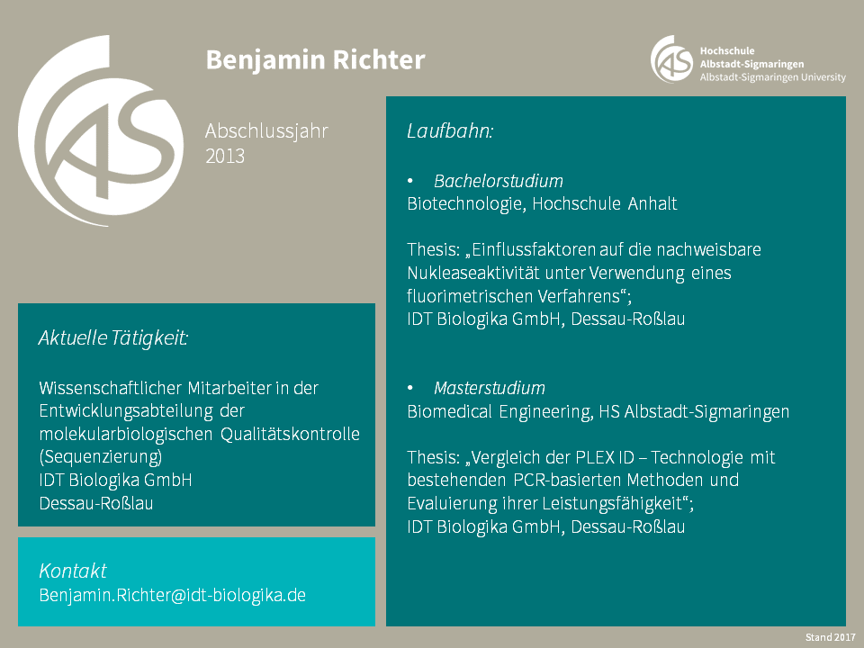 Benjamin Richter | Biomedical Sciences