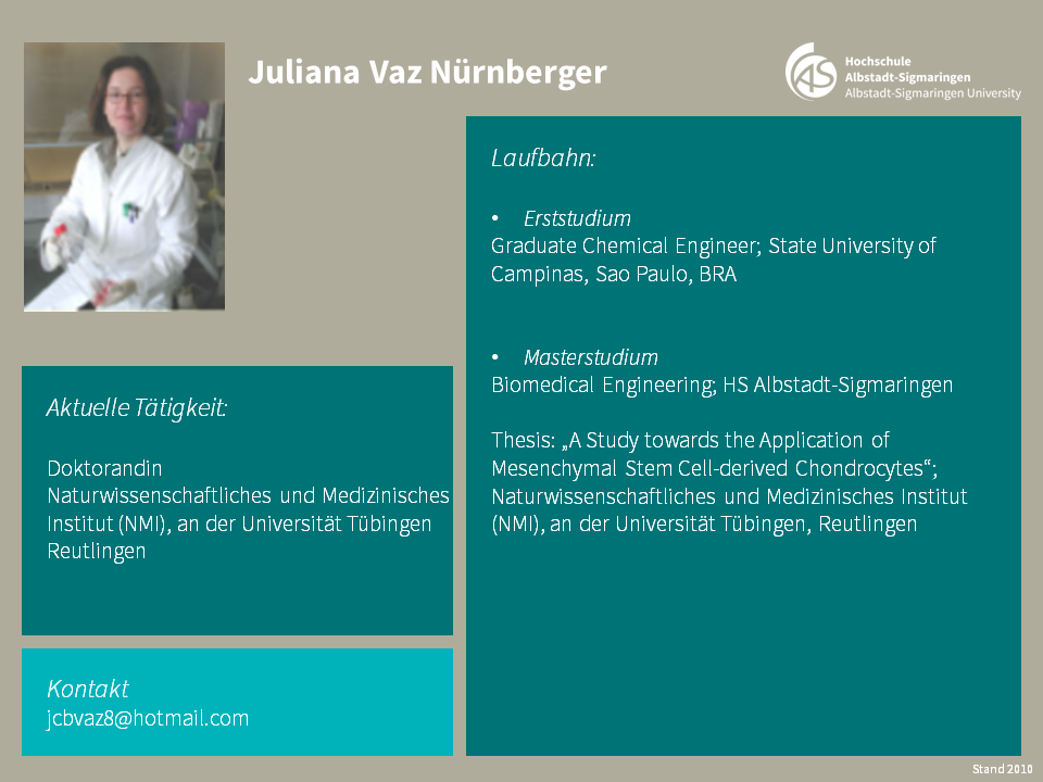 Juliana Vaz-Nuernberger | Biomedical Sciences