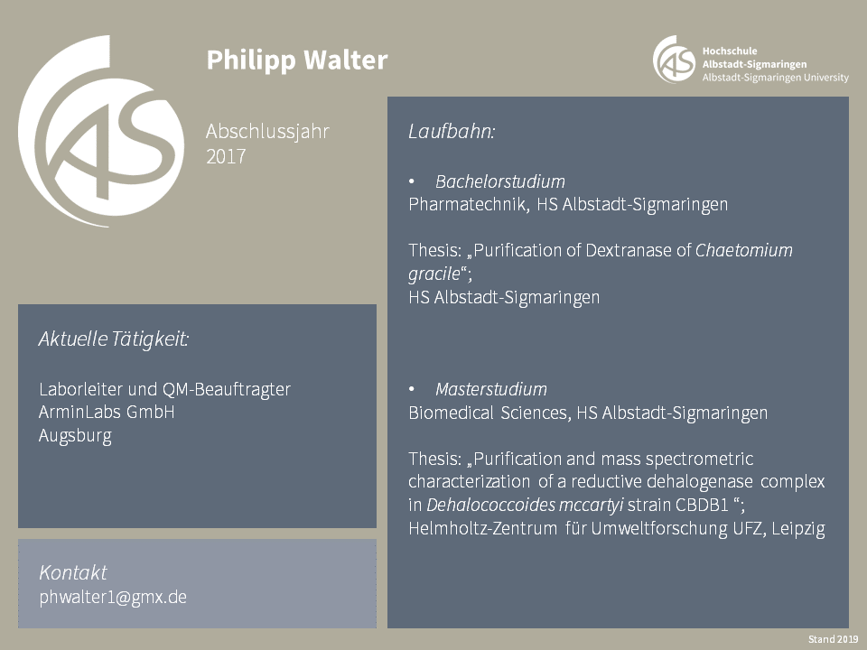 Philipp Walter | Biomedical Sciences