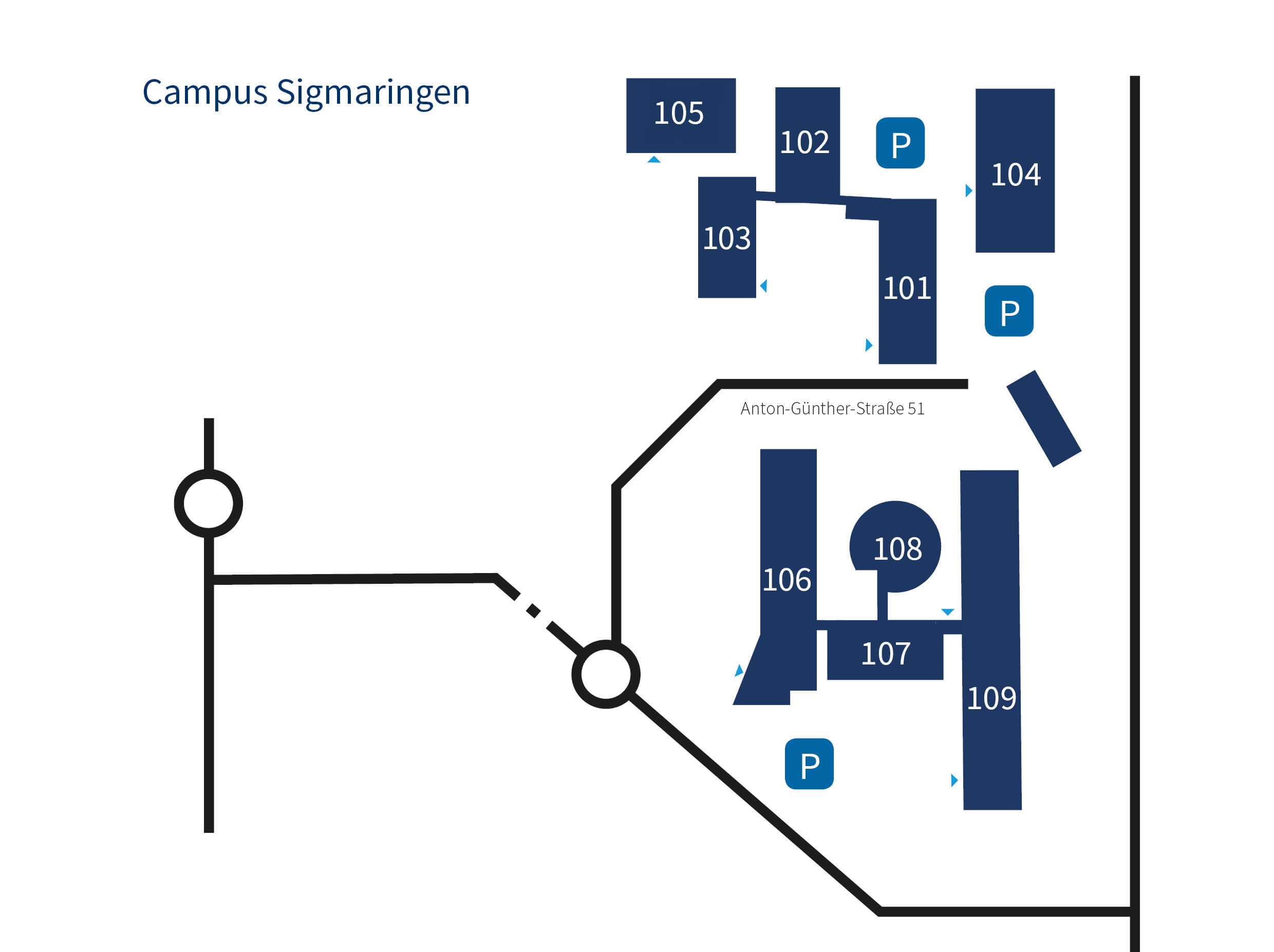 Lageplan Sigmaringen